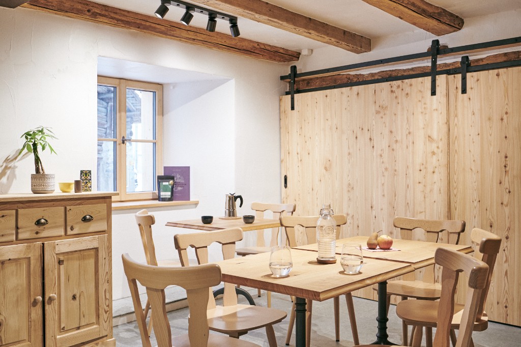 Esszimmer im Gästehuus Schwert